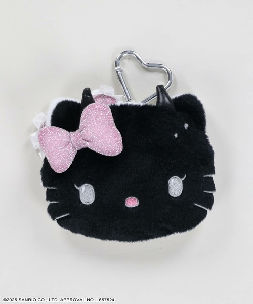 サンリオ - ハローキティ　小悪魔，天使ポーチ Amazon.co.jp: サンリオ(SANRIO) フェイス形ポーチ 小悪魔(天使