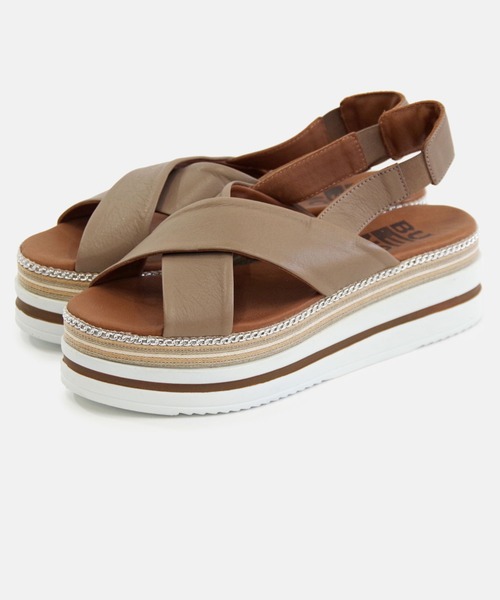 「BUENO」 フラットサンダル 39 オレンジ レディース_画像5