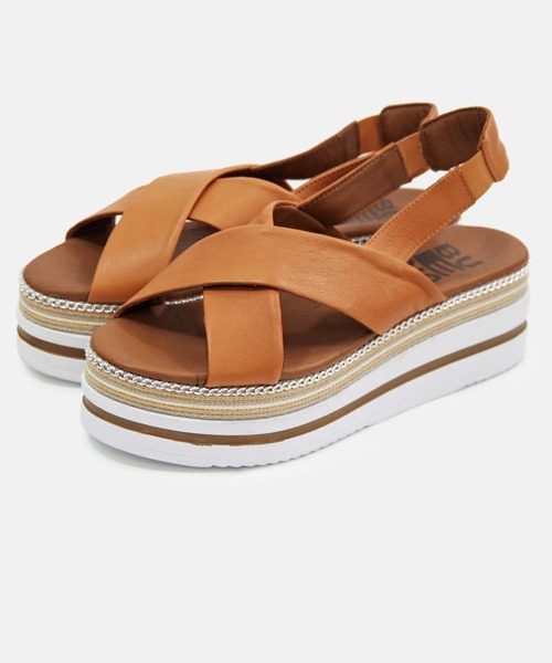 「BUENO」 フラットサンダル 39 オレンジ レディース_画像8