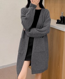 LOWO カーディガン ロング ニット カーディガン レディース : ZOZOTOWN