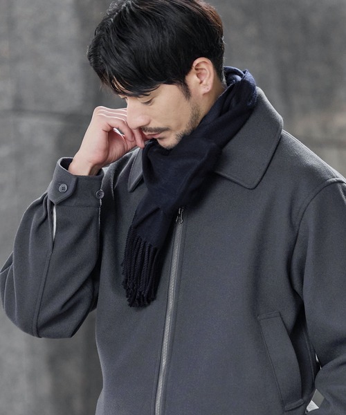 SPU（スプ） ブルゾン アウター メルトンショートダブルジップ2WAY