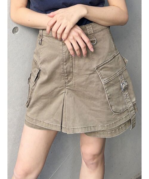 jichoi カーゴスカートパンツ 22ss MURUA（ムルーア） スカート ウォッシュカーゴスカートパンツ