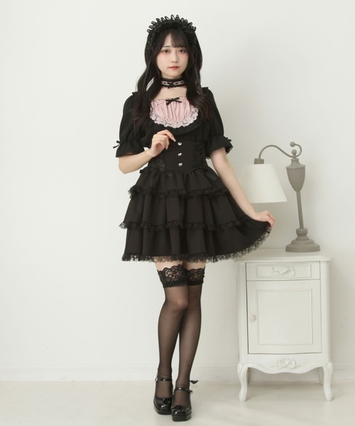 DearMyLove スカート フリルレースアップリボンスカート : ZOZOTOWN