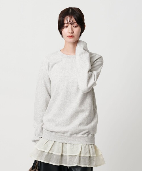 dahl'ia（ダリア） トレーナー スウェット 「dahl'ia」リメイクフリル