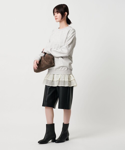 dahl'ia（ダリア） トレーナー スウェット 「dahl'ia」リメイクフリル