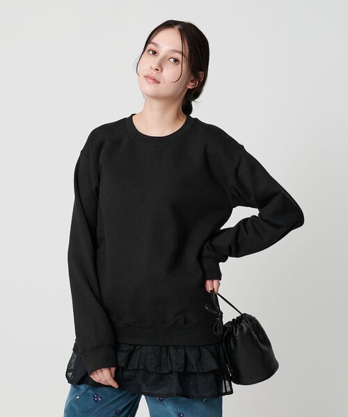 dahl'ia（ダリア） トレーナー スウェット 「dahl'ia」リメイクフリル