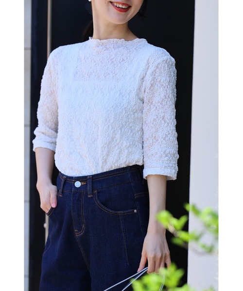 「CAWAII」 半袖カットソー - ブラック レディース_画像8