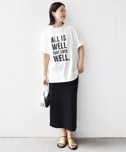 「+81BRANCA」 半袖Tシャツ ONE SIZE オフホワイト レディース_画像2