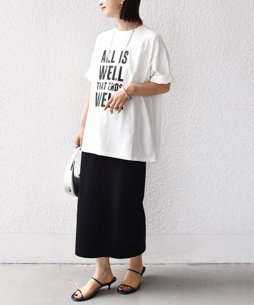 「+81BRANCA」 半袖Tシャツ ONE SIZE オフホワイト レディース_画像3