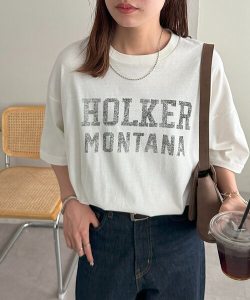 「DISCOAT」 半袖Tシャツ MEDIUM オフホワイト レディース_画像3