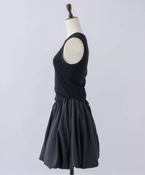 「musubore」 ノースリーブワンピース FREE ブラック レディース_画像3