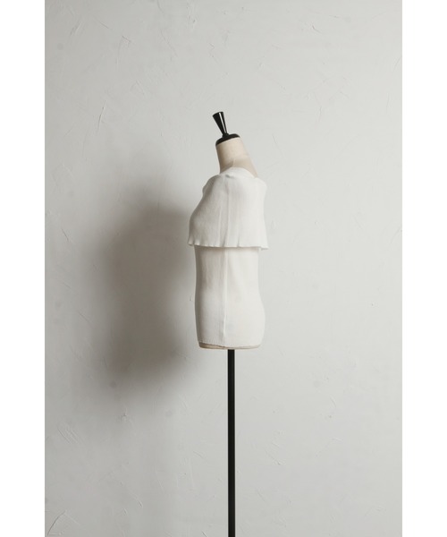 「&. NOSTALGIA」 ノースリーブニット M ホワイト レディース_画像5