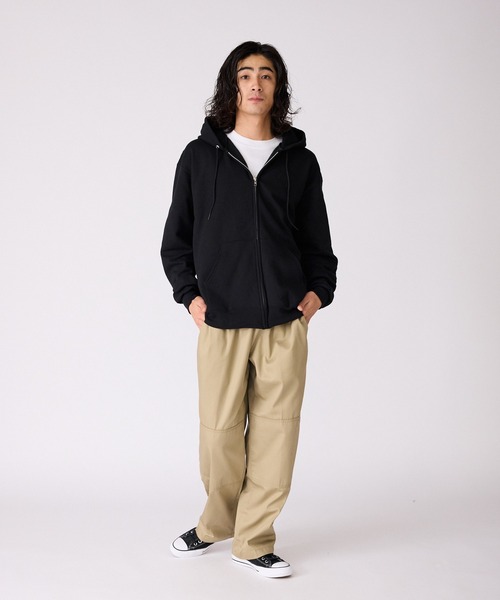 Russell Athletic ジップパーカー M ブラック Russell Athletic（ラッセル アスレティック） ラッセル