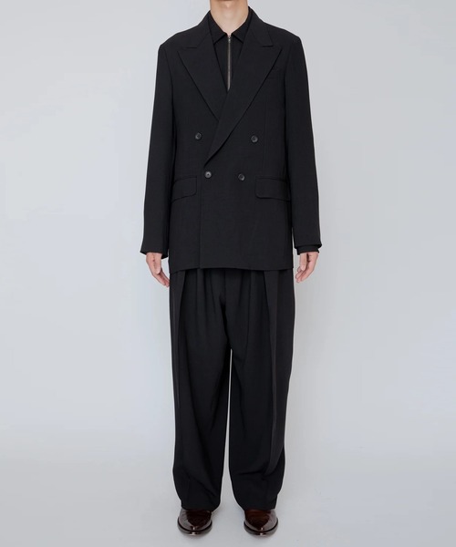 ジャケット テーラードジャケット 「RAINMAKER/レインメーカー」MELANGE TWILL DOUBLE BREASTED JACKETの画像