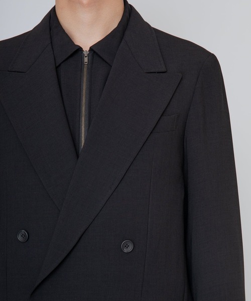 ジャケット テーラードジャケット 「RAINMAKER/レインメーカー」MELANGE TWILL DOUBLE BREASTED JACKETの画像
