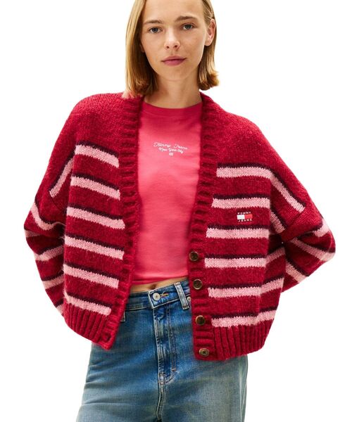 TOMMY JEANS（トミー・ジーンズ） ニット セーター バッジボーダー