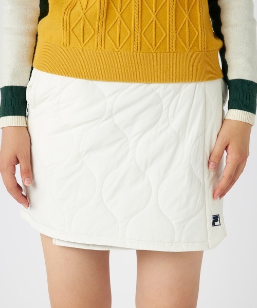 RLX 中綿ラップスカート golf 巻き　ゴルフウェア　ラップ FILA GOLF スカート 「FILA GOLF:フィラゴルフ」レディース中綿ラップ