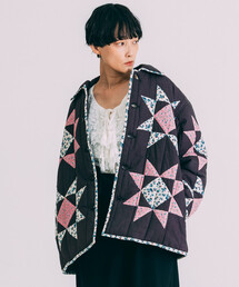 【美品】BEAMS GOLF 星柄キルティング 中綿ジャケット セットアップ可 Freada（フリーダ） コート アウター インド 星柄 キルティング 中綿