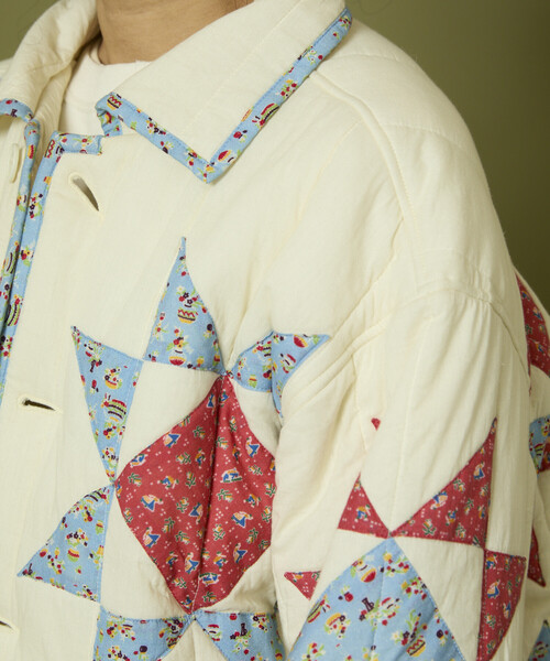 Freada（フリーダ） コート アウター インド 星柄 キルティング 中綿