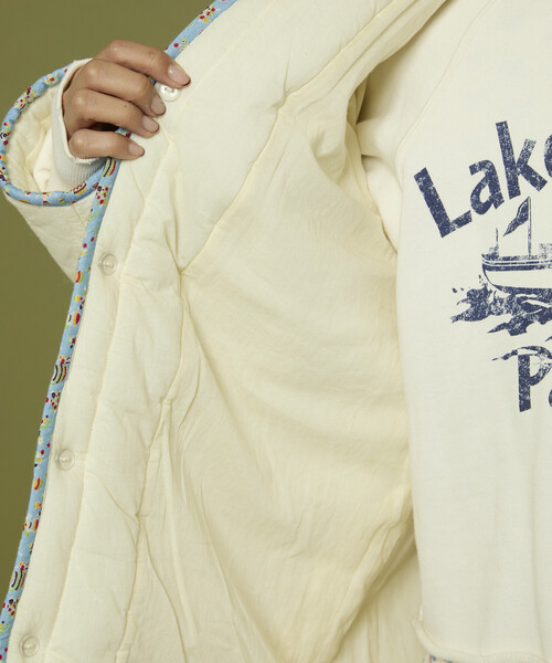 Freada（フリーダ） コート アウター インド 星柄 キルティング 中綿