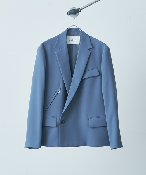 CULLNI 19SS-019テーラードジャケット CULLNI（クルニ） テーラードジャケット 1 ブルー メンズ : ZOZOTOWN