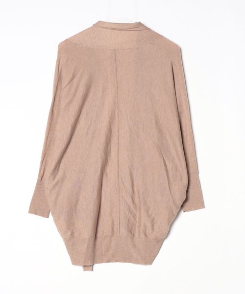 「qualite」 ニットカーディガン - ベージュ レディース_画像2
