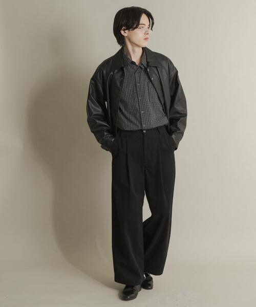 SENSE OF PLACE by URBAN RESEARCH パンツ ボリュームタックワイド
