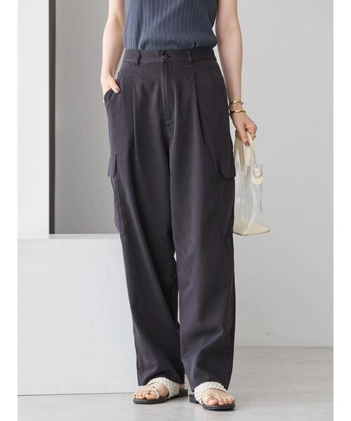 「AMERICAN HOLIC」 カーゴパンツ L カーキ レディース_画像2