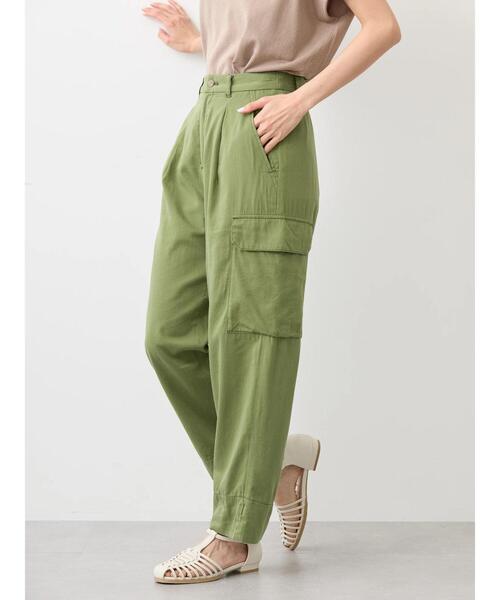 「AMERICAN HOLIC」 カーゴパンツ L カーキ レディース_画像3