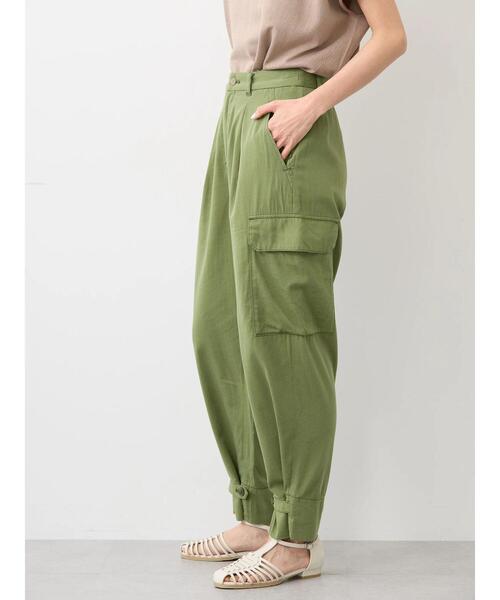 「AMERICAN HOLIC」 カーゴパンツ L カーキ レディース_画像9
