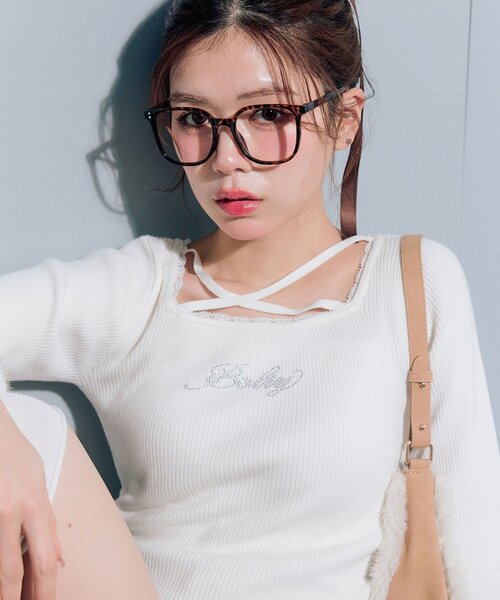 OLIVE des OLIVE（オリーブデオリーブ） ニット セーター 袖ファー