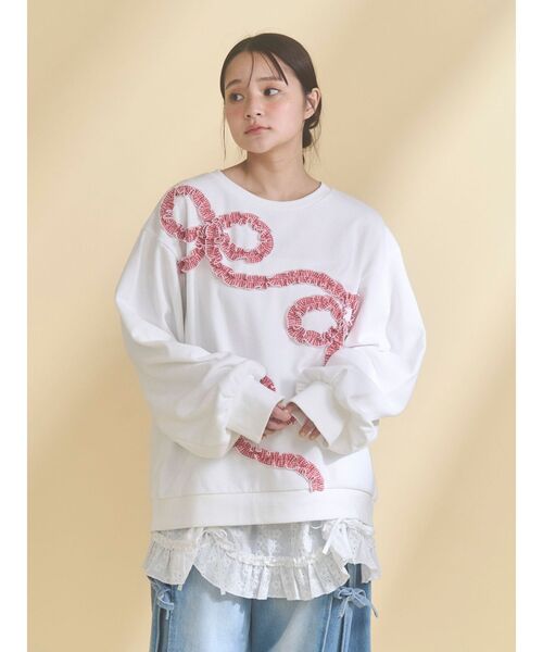 merry jenny（メリージェニー） トレーナー スウェット くるくるリボン