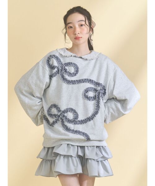 merry jenny 新品 ライトグレー miffy historyトレーナー merry jenny（メリージェニー） トレーナー スウェット もこもこ