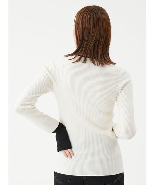 Mila Owen（ミラオーウェン） ニット セーター バイカラーリブニット