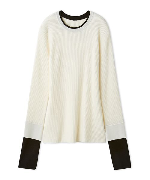 Mila Owen（ミラオーウェン） ニット セーター バイカラーリブニット