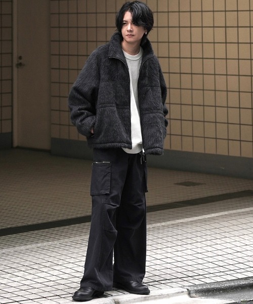 「WYM LIDNM」 長袖ニット L ベージュ メンズ_画像3