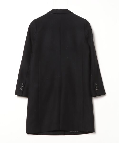 「MACPHEE」 チェスターコート 38 ブラック レディース_画像2