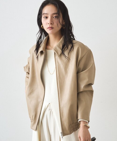 Loungedress（ラウンジドレス） ベスト ジレ フェイクレザージャケット