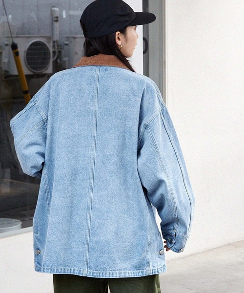 「MONO-MART」 デニムジャケット「retock’sコラボ」 L サックスブルー メンズ_画像7
