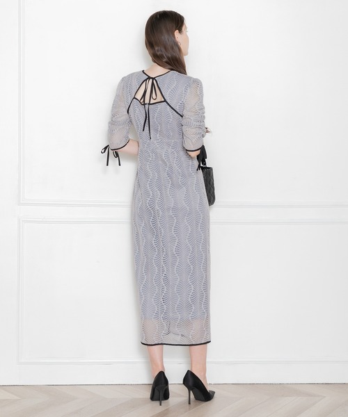 「Leja」 7分袖ワンピース MEDIUM ブルー レディース_画像5