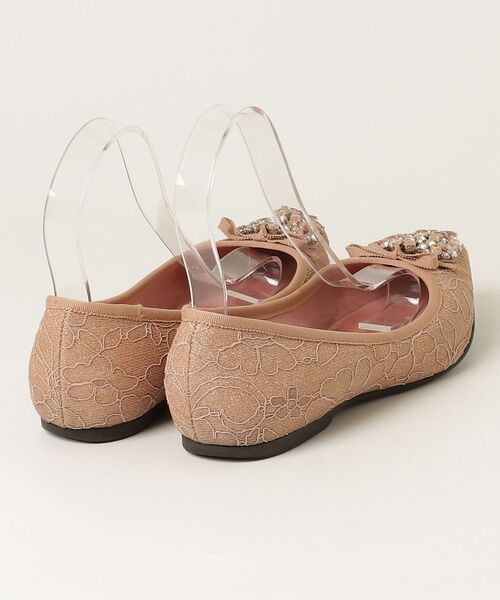 「GINZA Kanematsu」 フラットパンプス 25.5cm ベージュ レディース_画像2