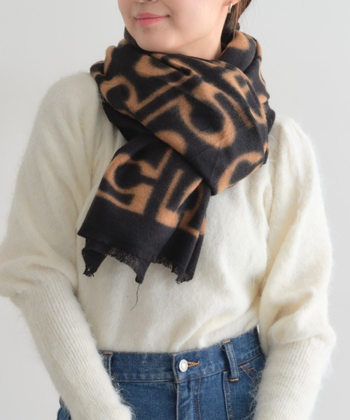 deux amour ストール マフラー モノグラムストール レディース