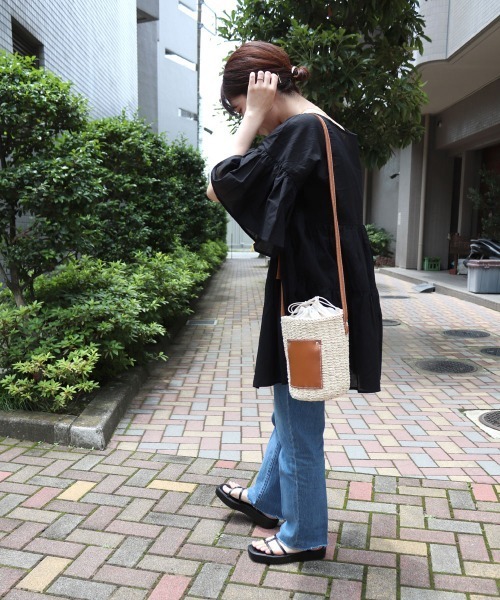 MIAN（ミアン） 」 かごバッグ FREE ブラウン レディース : ZOZOTOWN