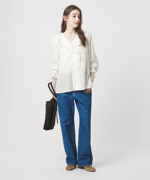 UNITED ARROWS（ユナイテッドアローズ） ブラウス シャツ フリルカラー