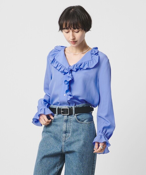 UNITED ARROWS（ユナイテッドアローズ） ブラウス シャツ フリルカラー