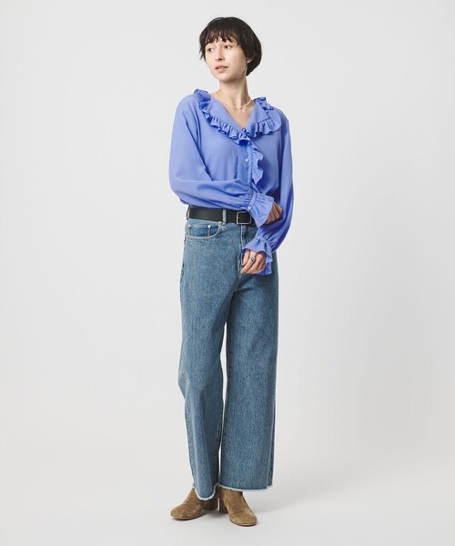 UNITED ARROWS（ユナイテッドアローズ） ブラウス シャツ フリルカラー