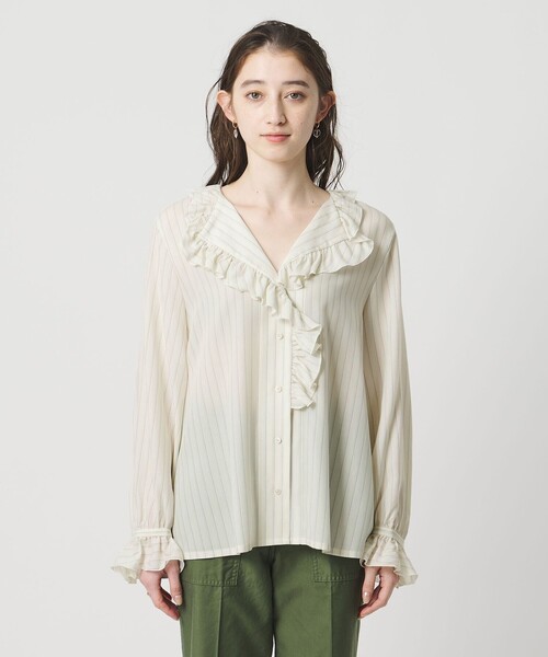 ■専用■美品 ユナイテッドアローズ TOKYO 1,7万円 フリル使いブラウス □専用□美品 ユナイテッドアローズ TOKYO 1,7万円 フリル使い