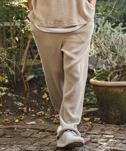 CAMBIO（カンビオ） パンツ mp14466- Snow Wash Big Waffle Easy Wide