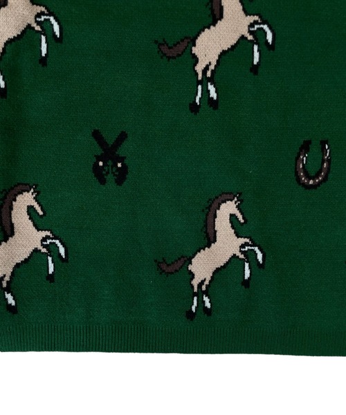 「DOLLUPOOPS」 長袖ニット 38 グリーン レディース_画像9