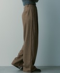 ワイドパンツ パンツ スウィッチング タックパ...の詳細画像5